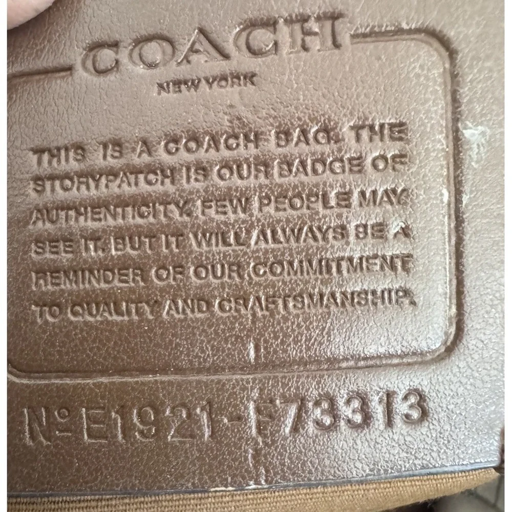 Coach signature jacquard